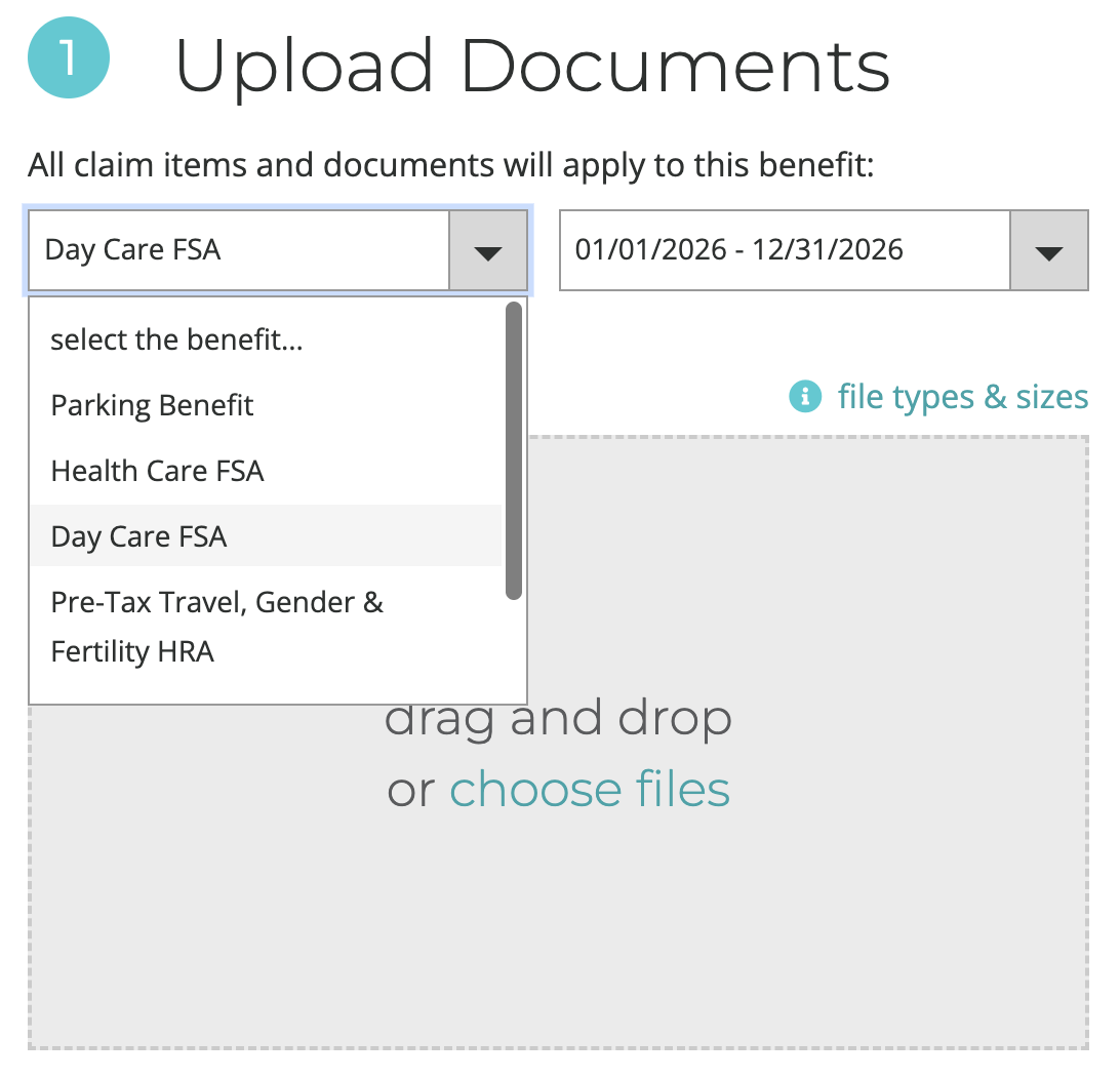 Navia claim form with drag-and-drop area for invoice upload
